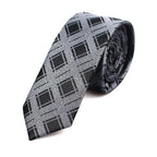 Black Business Dots Printed Polyester Men Necktie Slim Tie Formal Skinny Elegant Office Necktie For Men Stevvex