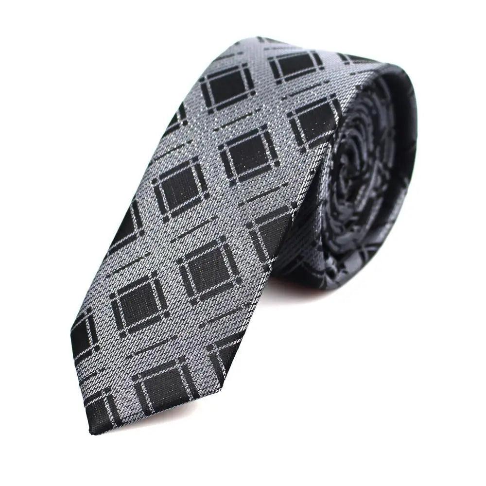 Black Business Dots Printed Polyester Men Necktie Slim Tie Formal Skinny Elegant Office Necktie For Men Stevvex