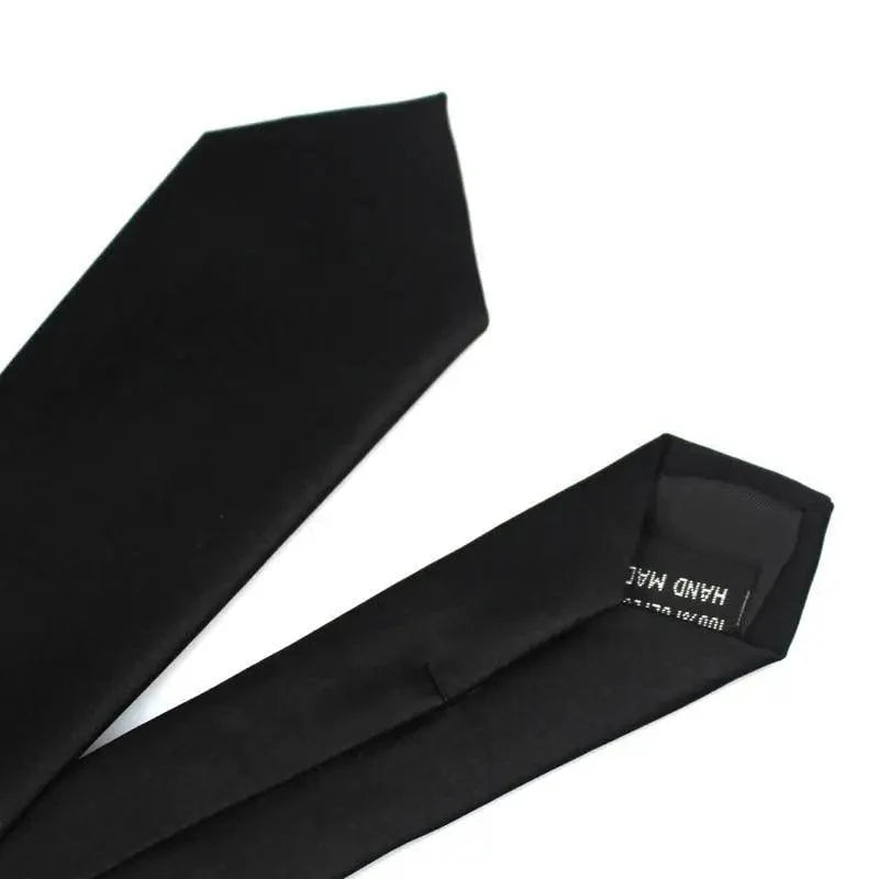 Black Business Skinny Men Neckties Wedding Slim Ties Elegant Men Lightweight High Quality Modern Ties Stevvex