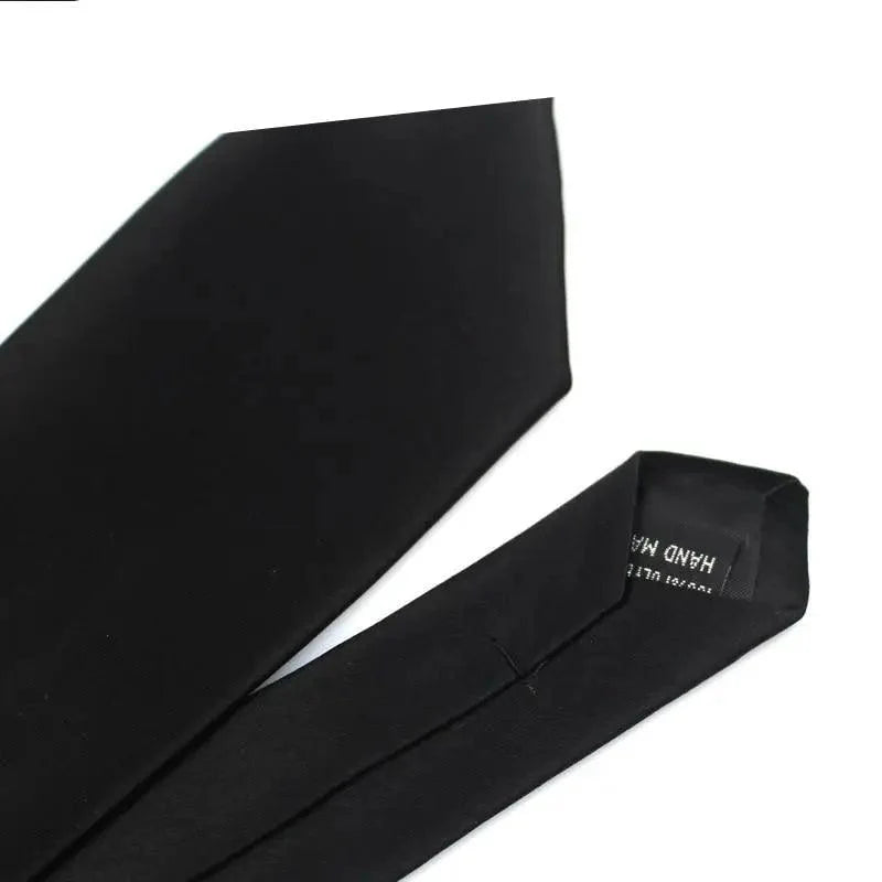 Black Business Skinny Men Neckties Wedding Slim Ties Elegant Men Lightweight High Quality Modern Ties Stevvex