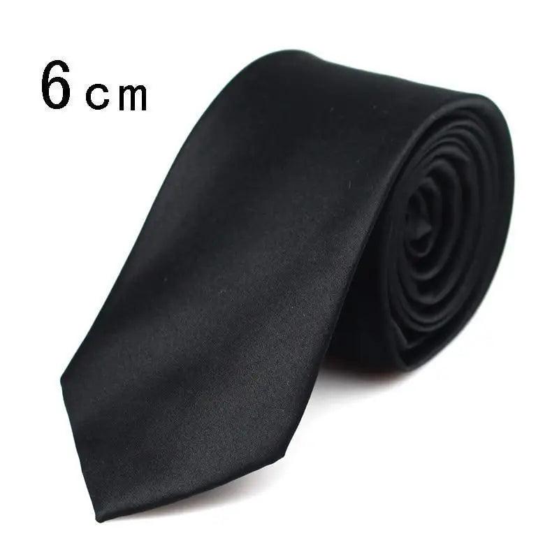 Black Business Skinny Men Neckties Wedding Slim Ties Elegant Men Lightweight High Quality Modern Ties Stevvex