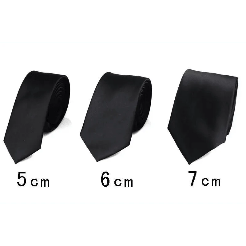 Black Business Skinny Men Neckties Wedding Slim Ties Elegant Men Lightweight High Quality Modern Ties Stevvex