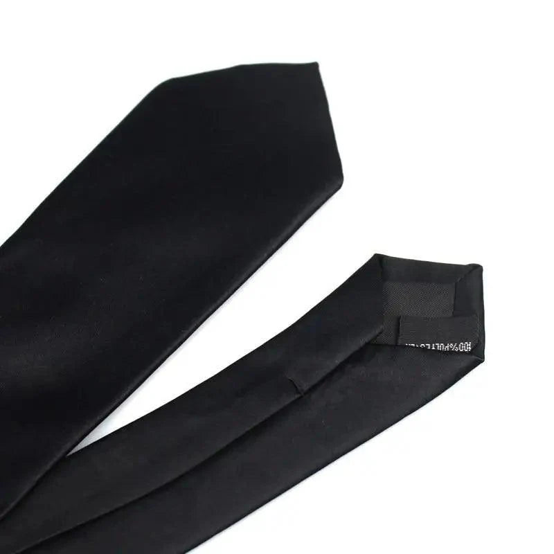 Black Business Skinny Men Neckties Wedding Slim Ties Elegant Men Lightweight High Quality Modern Ties Stevvex