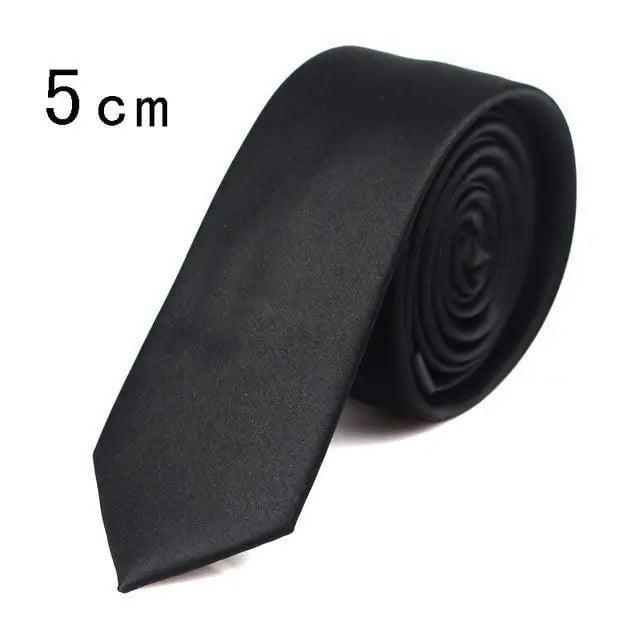 Black Business Skinny Men Neckties Wedding Slim Ties Elegant Men Lightweight High Quality Modern Ties Stevvex