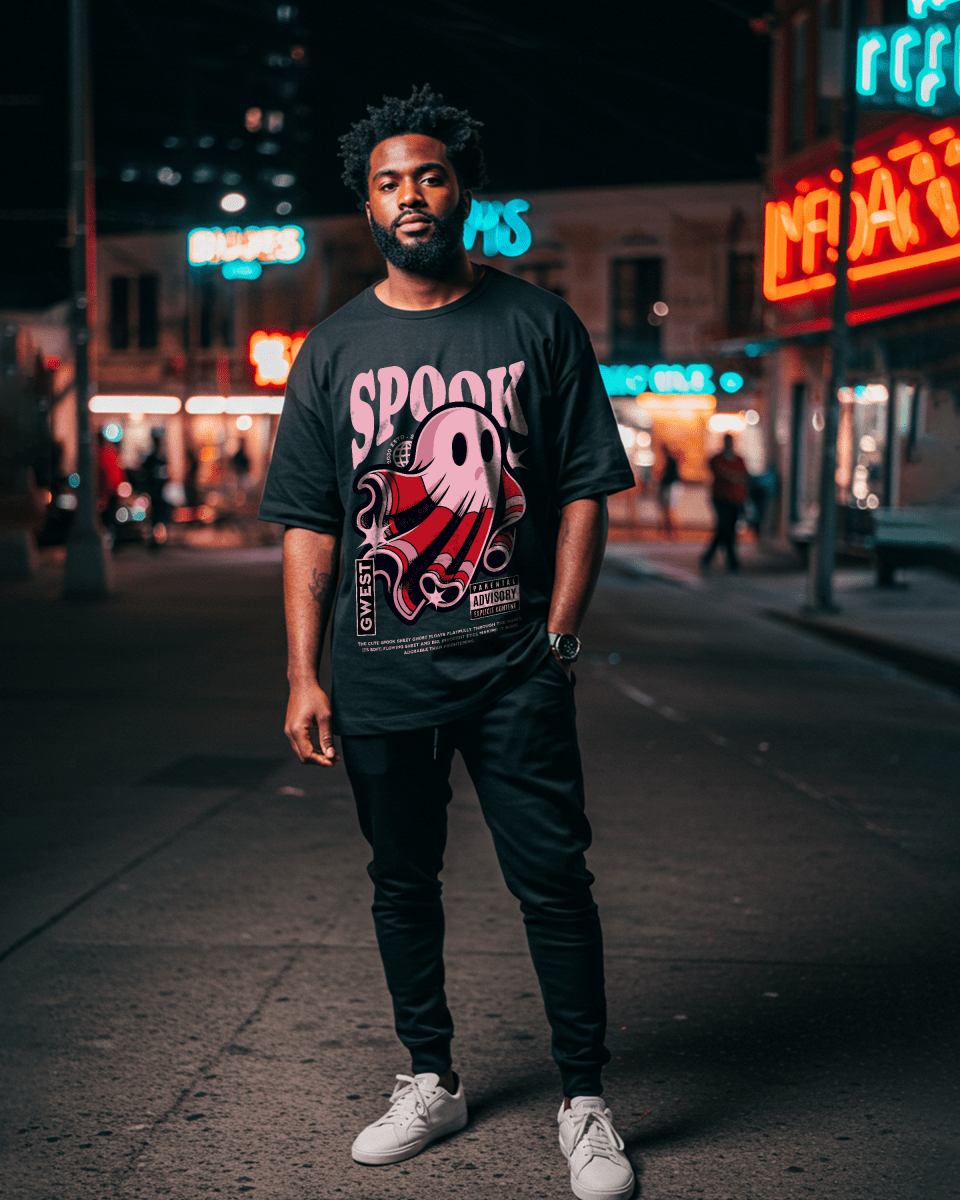 G West Boo But Not Scary Oversized Men's T-Shirt G West