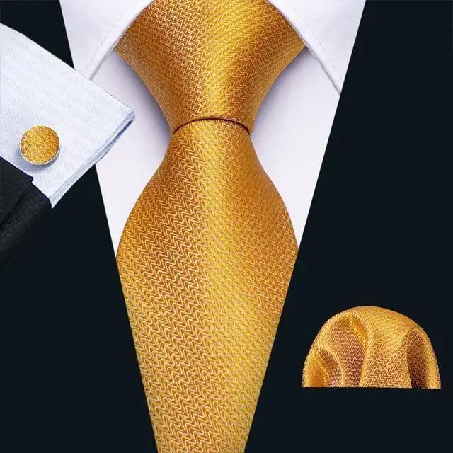 Business Luxury Men Silk Necktie Fashion Tie Sets For Men Wedding Party Wear Elegant Neck Tie Design For Men Soft Business Casual Suit Neckties Stevvex