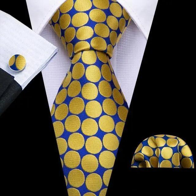 Business Luxury Men Silk Necktie Fashion Tie Sets For Men Wedding Party Wear Elegant Neck Tie Design For Men Soft Business Casual Suit Neckties Stevvex