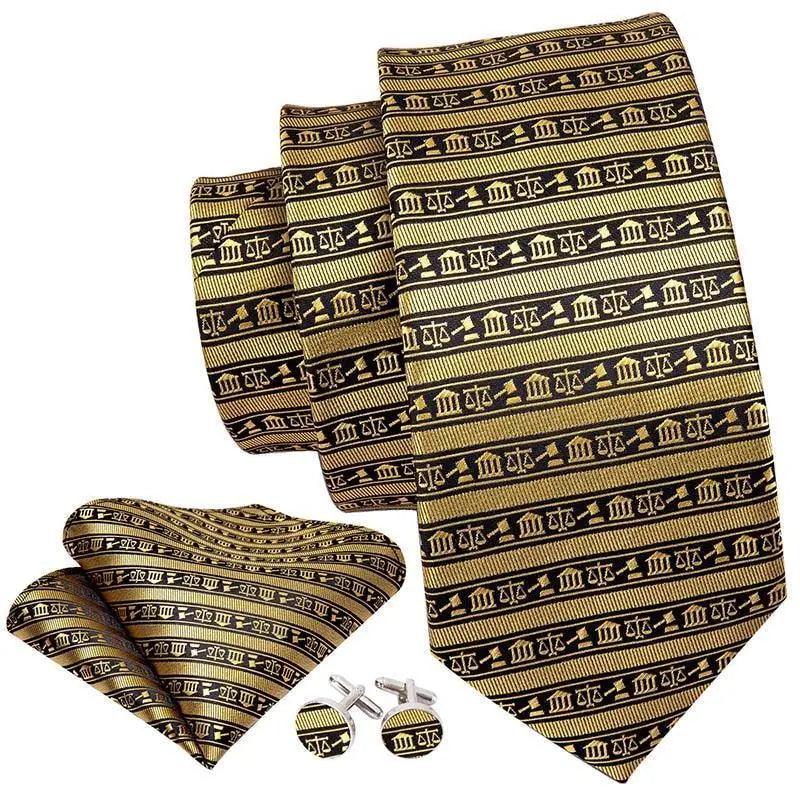 Business Luxury Men Silk Necktie Fashion Tie Sets For Men Wedding Party Wear Elegant Neck Tie Design For Men Soft Business Casual Suit Neckties Stevvex