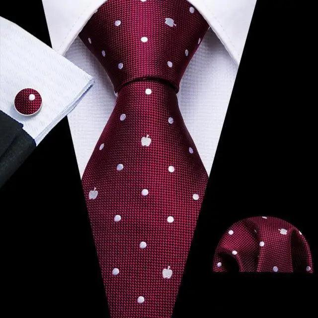 Business Luxury Men Silk Necktie Fashion Tie Sets For Men Wedding Party Wear Elegant Neck Tie Design For Men Soft Business Casual Suit Neckties Stevvex
