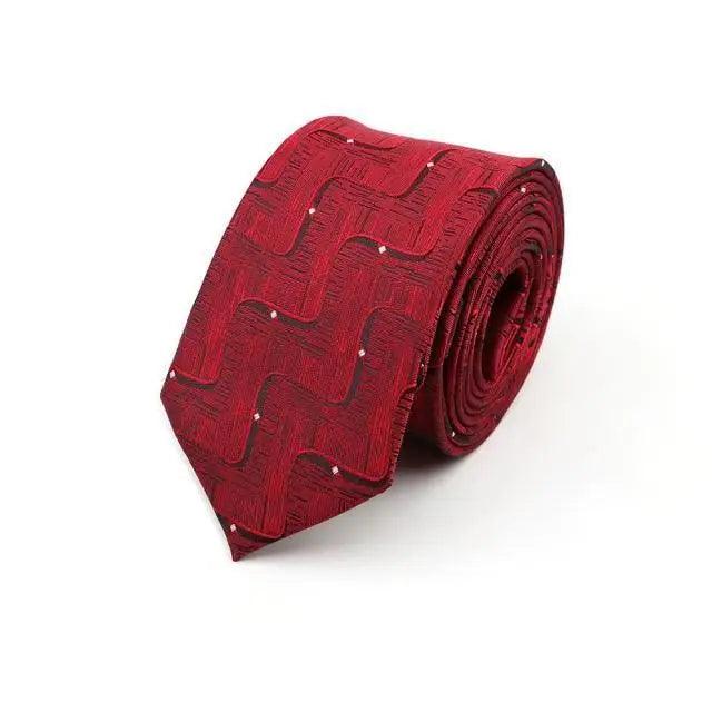 Casual Skinny Men Ties Fashion Polyester Comfortable Striped Necktie Business Design Formal Slim Office Necktie For Men Stevvex