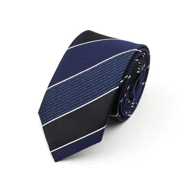 Casual Skinny Men Ties Fashion Polyester Comfortable Striped Necktie Business Design Formal Slim Office Necktie For Men Stevvex