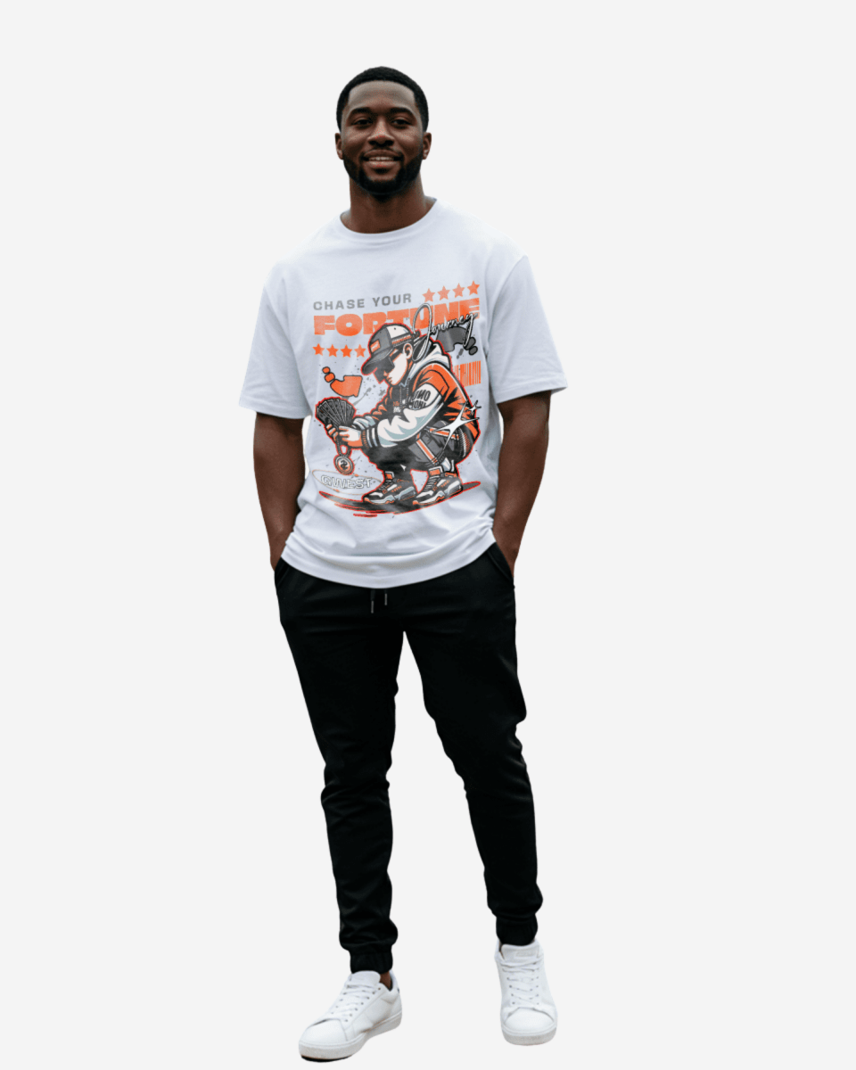 G West Chase Your Fortune Journey Oversized T-Shirt Mens G West