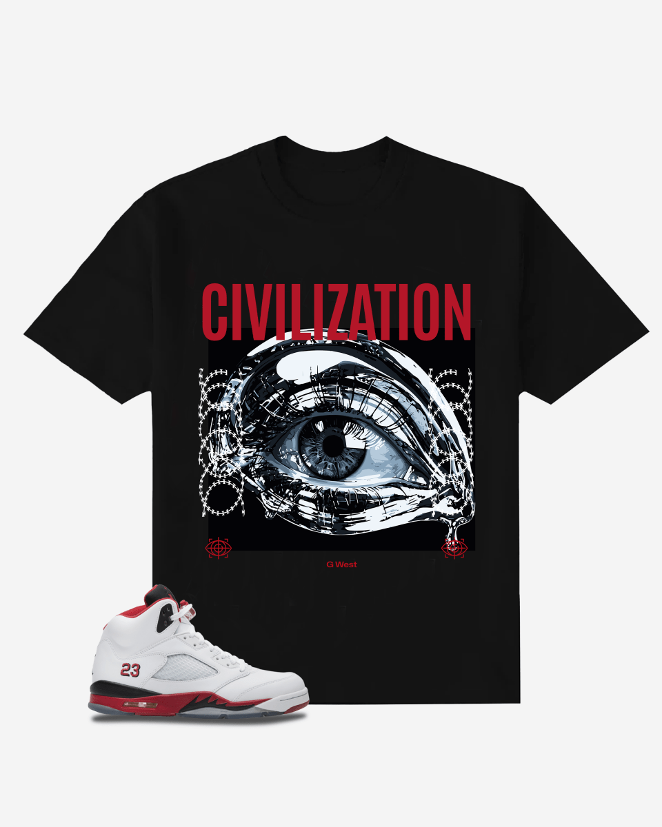 G West Civilization Oversized T-Shirt Mens G West
