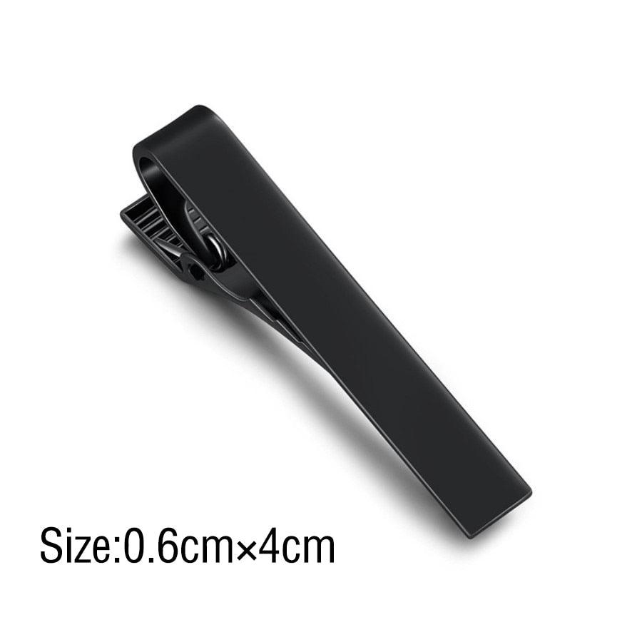 Classic Tie Clip Fashion Style Tie Bars For Men Metal Tone Tie Bar Clip Tie Pins Elegant Tie Clips For Men Fathers' Day Valentine's Day Gift Simple Bar Clasp Practical Necktie Accessories Clasp Tie Pin For Mens Collar Clip Stevvex