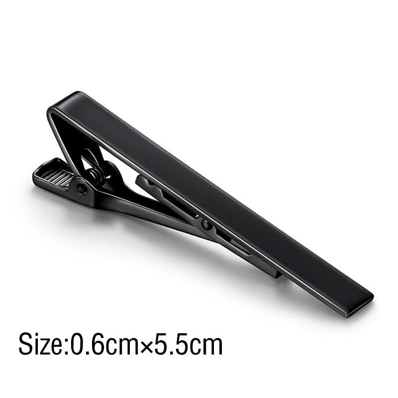 Classic Tie Clip Fashion Style Tie Bars For Men Metal Tone Tie Bar Clip Tie Pins Elegant Tie Clips For Men Fathers' Day Valentine's Day Gift Simple Bar Clasp Practical Necktie Accessories Clasp Tie Pin For Mens Collar Clip Stevvex