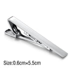 Classic Tie Clip Fashion Style Tie Bars For Men Metal Tone Tie Bar Clip Tie Pins Elegant Tie Clips For Men Fathers' Day Valentine's Day Gift Simple Bar Clasp Practical Necktie Accessories Clasp Tie Pin For Mens Collar Clip Stevvex