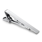 Classic Tie Clip Fashion Style Tie Bars For Men Metal Tone Tie Bar Clip Tie Pins Elegant Tie Clips For Men Fathers' Day Valentine's Day Gift Simple Bar Clasp Practical Necktie Accessories Clasp Tie Pin For Mens Collar Clip Stevvex