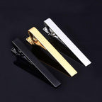 Classic Tie Clip Fashion Style Tie Bars For Men Metal Tone Tie Bar Clip Tie Pins Elegant Tie Clips For Men Fathers' Day Valentine's Day Gift Simple Bar Clasp Practical Necktie Accessories Clasp Tie Pin For Mens Collar Clip Stevvex