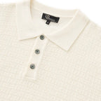 Milano Texture Knit Polo IVORY