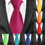 Colorful Men Necktie Business Wedding Fashion Various Colors Easy Match Ties For Men Men's Necktie Classic Tie Business Suit Accessory Elegant Tie Stevvex