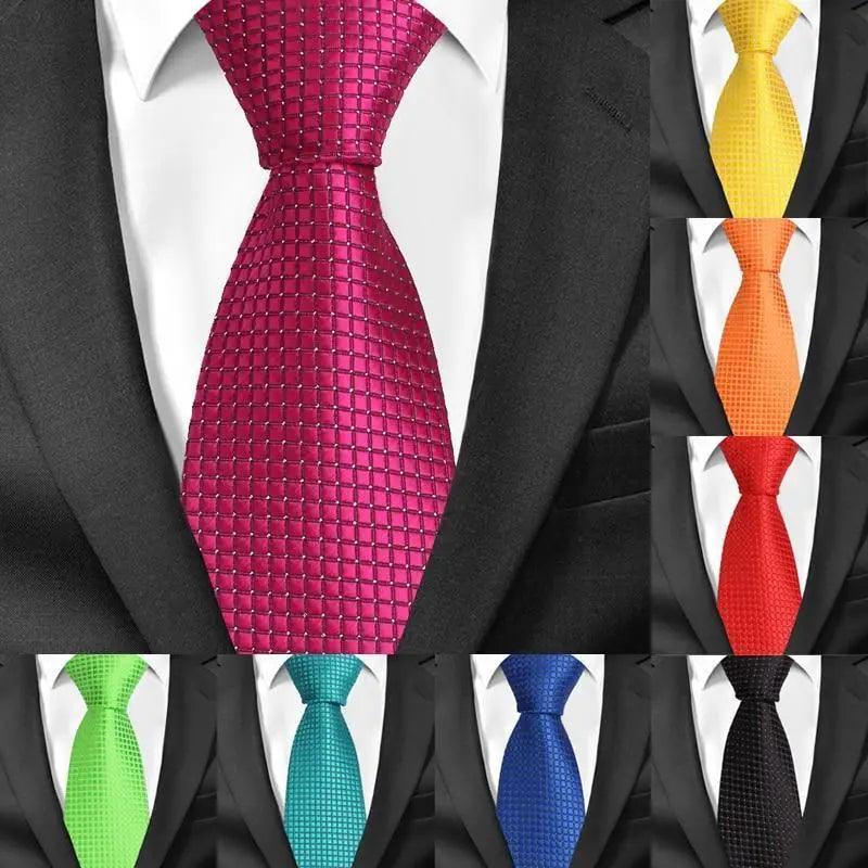 Colorful Men Necktie Business Wedding Fashion Various Colors Easy Match Ties For Men Men's Necktie Classic Tie Business Suit Accessory Elegant Tie Stevvex