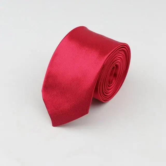 Colorful Men Polyester Slim Men Necktie Simple Design Party Necktie Wedding And Daily Wear Neck Ties Stevvex