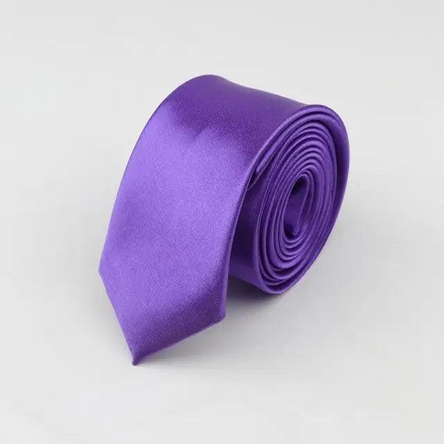 Colorful Men Polyester Slim Men Necktie Simple Design Party Necktie Wedding And Daily Wear Neck Ties Stevvex