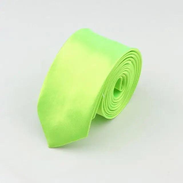 Colorful Men Polyester Slim Men Necktie Simple Design Party Necktie Wedding And Daily Wear Neck Ties Stevvex
