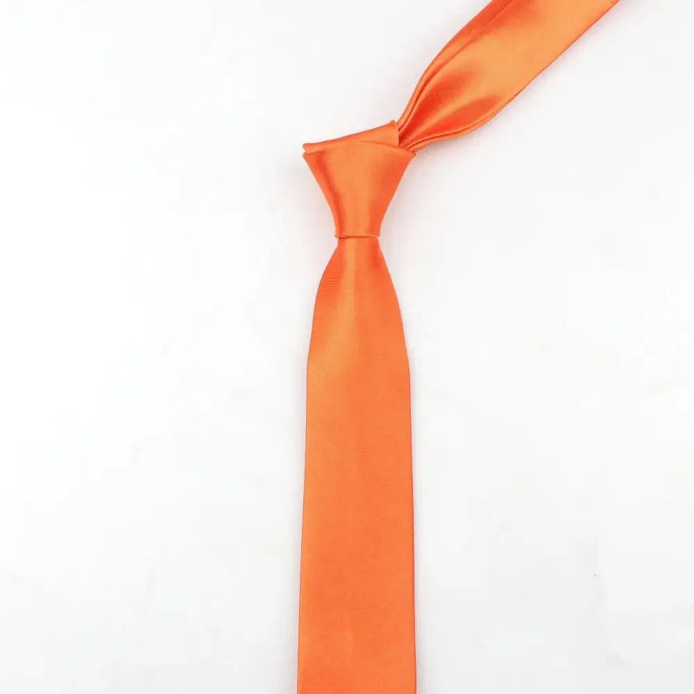 Colorful Men Polyester Slim Men Necktie Simple Design Party Necktie Wedding And Daily Wear Neck Ties Stevvex