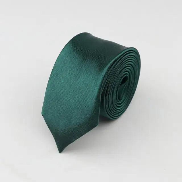 Colorful Men Polyester Slim Men Necktie Simple Design Party Necktie Wedding And Daily Wear Neck Ties Stevvex
