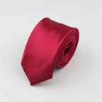 Colorful Men Polyester Slim Men Necktie Simple Design Party Necktie Wedding And Daily Wear Neck Ties Stevvex