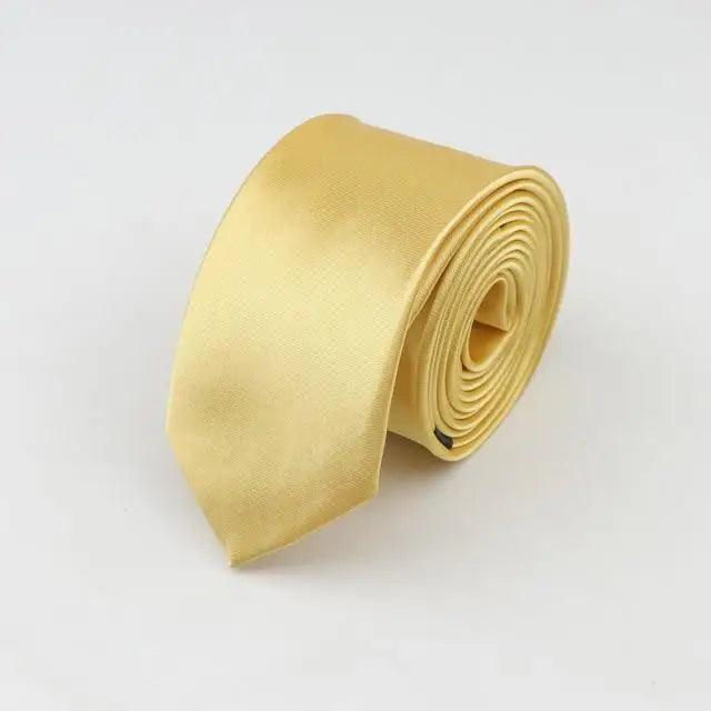 Colorful Men Polyester Slim Men Necktie Simple Design Party Necktie Wedding And Daily Wear Neck Ties Stevvex