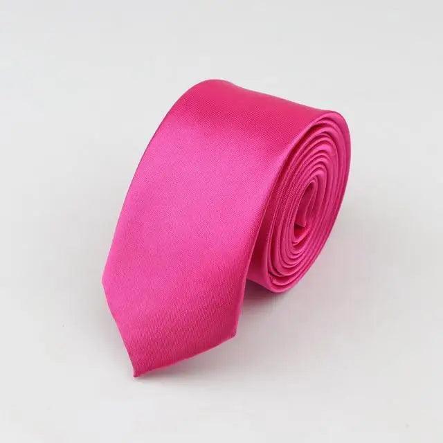 Colorful Men Polyester Slim Men Necktie Simple Design Party Necktie Wedding And Daily Wear Neck Ties Stevvex