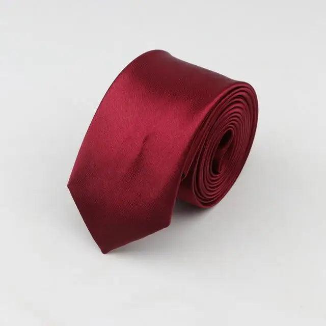 Colorful Men Polyester Slim Men Necktie Simple Design Party Necktie Wedding And Daily Wear Neck Ties Stevvex