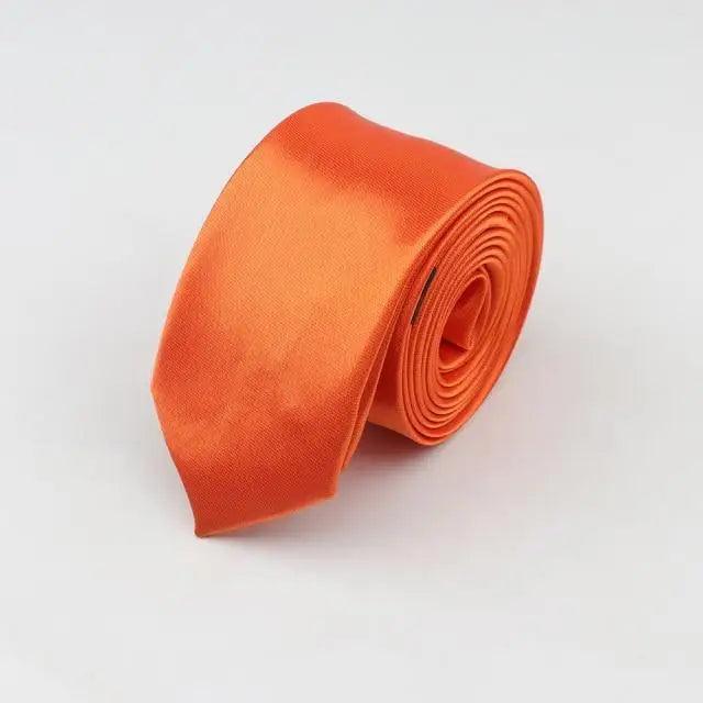 Colorful Men Polyester Slim Men Necktie Simple Design Party Necktie Wedding And Daily Wear Neck Ties Stevvex