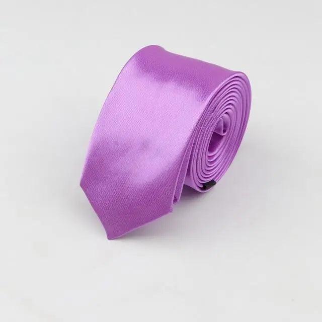 Colorful Men Polyester Slim Men Necktie Simple Design Party Necktie Wedding And Daily Wear Neck Ties Stevvex