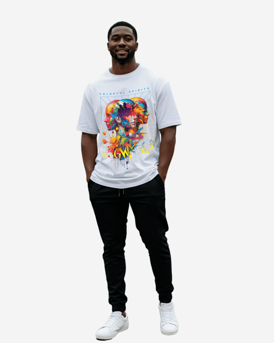 G West Colorful Spirits Oversized T-Shirt Mens G West