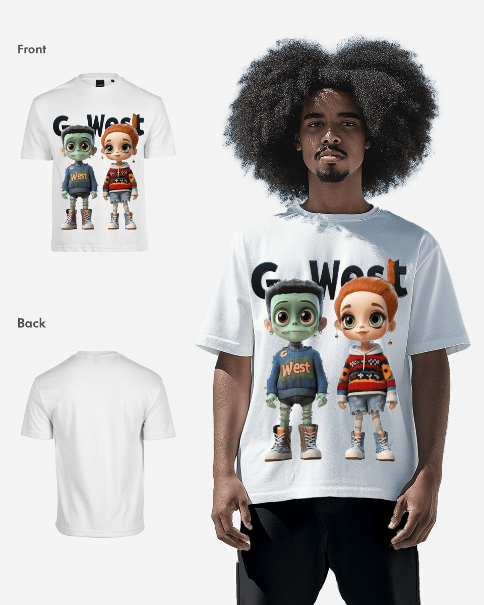 G West Couple Claus Oversized T Shirt Mens G West