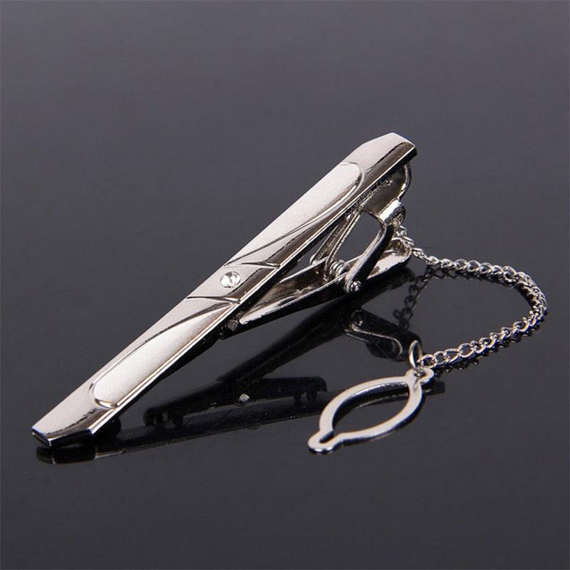 Creative Metal Necktie Bar Formal Shirt Classic Men Tie Clips Elegant Fashion Formal Professional Simple Tie Bar Clips Beautiful Designs Wedding Ceremony Gold Tie Pin Unisex Party Gifts Fashion Tie Clips Stevvex