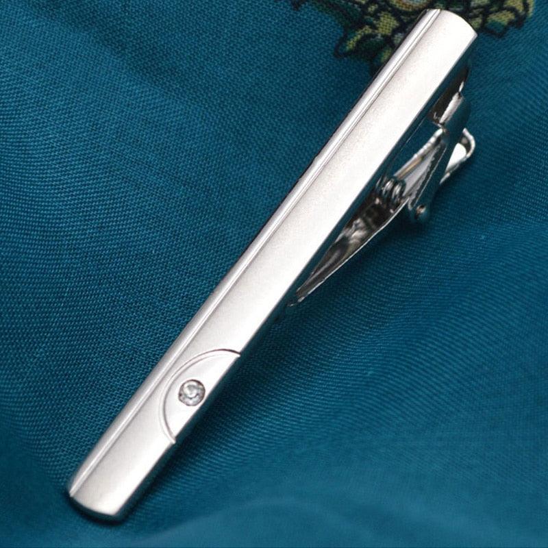 Creative Metal Necktie Bar Formal Shirt Classic Men Tie Clips Elegant Fashion Formal Professional Simple Tie Bar Clips Beautiful Designs Wedding Ceremony Gold Tie Pin Unisex Party Gifts Fashion Tie Clips Stevvex