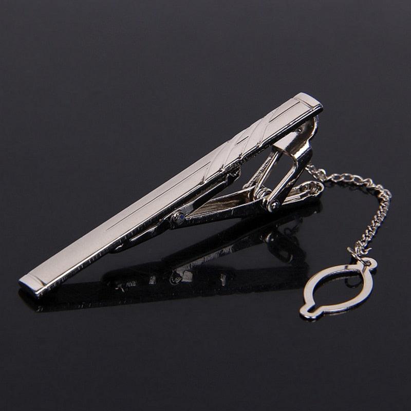Creative Metal Necktie Bar Formal Shirt Classic Men Tie Clips Elegant Fashion Formal Professional Simple Tie Bar Clips Beautiful Designs Wedding Ceremony Gold Tie Pin Unisex Party Gifts Fashion Tie Clips Stevvex