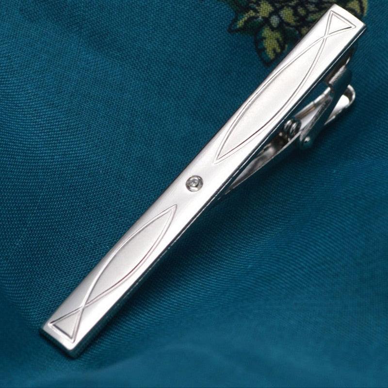 Creative Metal Necktie Bar Formal Shirt Classic Men Tie Clips Elegant Fashion Formal Professional Simple Tie Bar Clips Beautiful Designs Wedding Ceremony Gold Tie Pin Unisex Party Gifts Fashion Tie Clips Stevvex