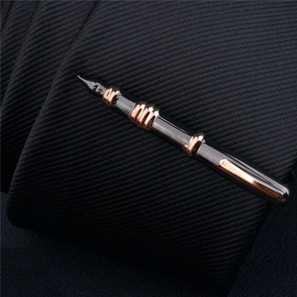 Creative Metal Necktie Bar Formal Shirt Classic Men Tie Clips Elegant Fashion Formal Professional Simple Tie Bar Clips Beautiful Designs Wedding Ceremony Gold Tie Pin Unisex Party Gifts Fashion Tie Clips Stevvex