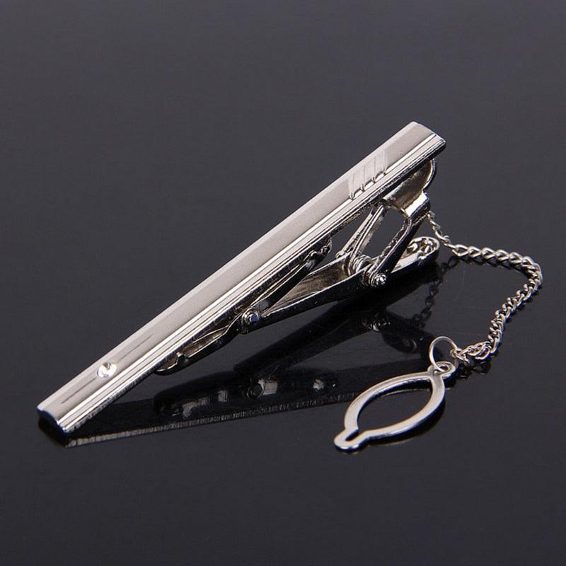 Creative Metal Necktie Bar Formal Shirt Classic Men Tie Clips Elegant Fashion Formal Professional Simple Tie Bar Clips Beautiful Designs Wedding Ceremony Gold Tie Pin Unisex Party Gifts Fashion Tie Clips Stevvex