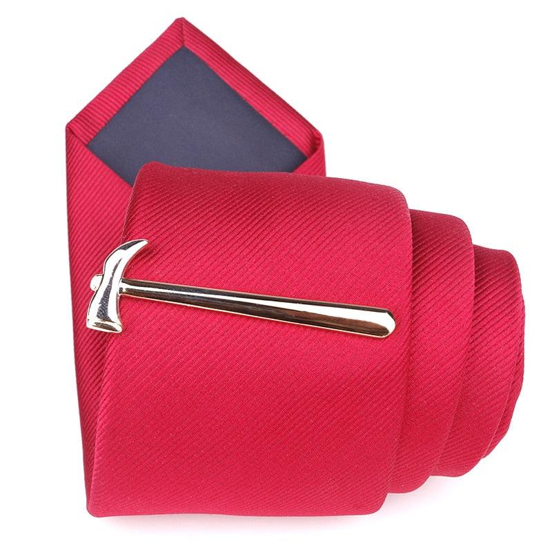 Creative Metal Necktie Bar Formal Shirt Classic Men Tie Clips Elegant Fashion Formal Professional Simple Tie Bar Clips Beautiful Designs Wedding Ceremony Gold Tie Pin Unisex Party Gifts Fashion Tie Clips Stevvex