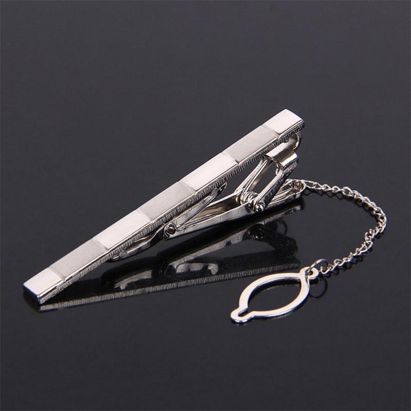 Creative Metal Necktie Bar Formal Shirt Classic Men Tie Clips Elegant Fashion Formal Professional Simple Tie Bar Clips Beautiful Designs Wedding Ceremony Gold Tie Pin Unisex Party Gifts Fashion Tie Clips Stevvex