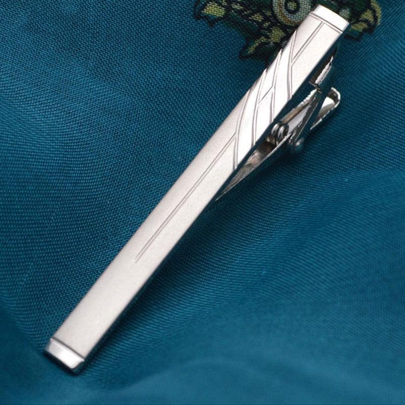 Creative Metal Necktie Bar Formal Shirt Classic Men Tie Clips Elegant Fashion Formal Professional Simple Tie Bar Clips Beautiful Designs Wedding Ceremony Gold Tie Pin Unisex Party Gifts Fashion Tie Clips Stevvex