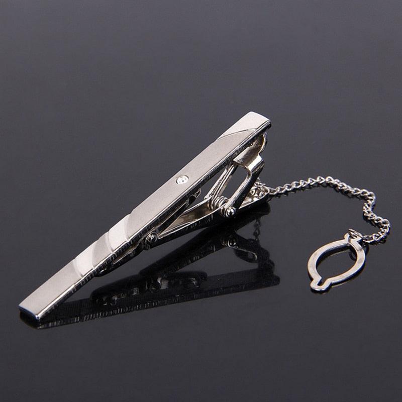 Creative Metal Necktie Bar Formal Shirt Classic Men Tie Clips Elegant Fashion Formal Professional Simple Tie Bar Clips Beautiful Designs Wedding Ceremony Gold Tie Pin Unisex Party Gifts Fashion Tie Clips Stevvex