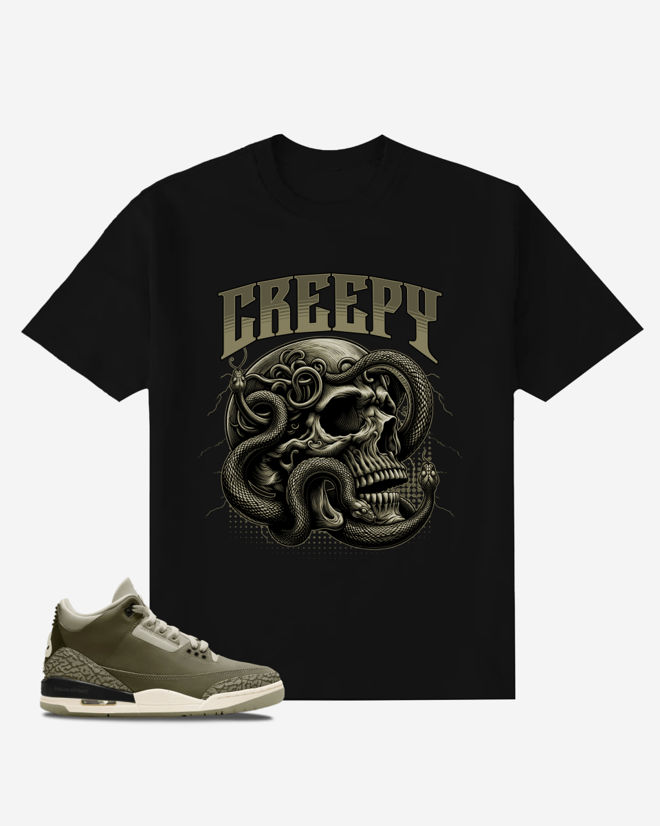 G West Creepy Skull Oversized T-Shirt Mens G West