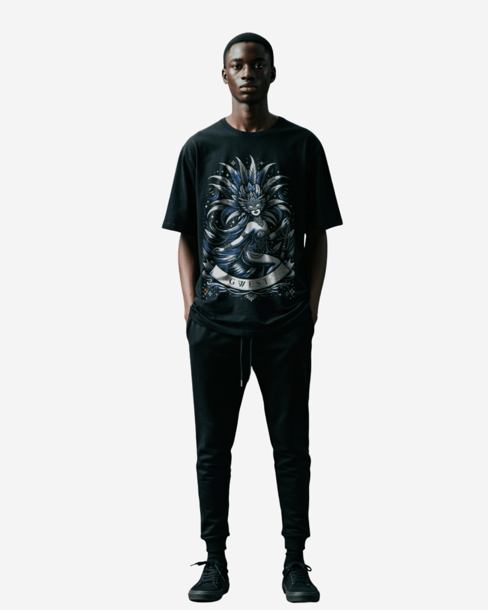 G West Dark Masquerade Men's Oversized T-Shirt G West